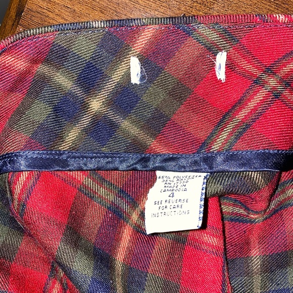 Urban Outfitters Urban Renewal Plaid Skirt Size 4 - Picture 5 of 5